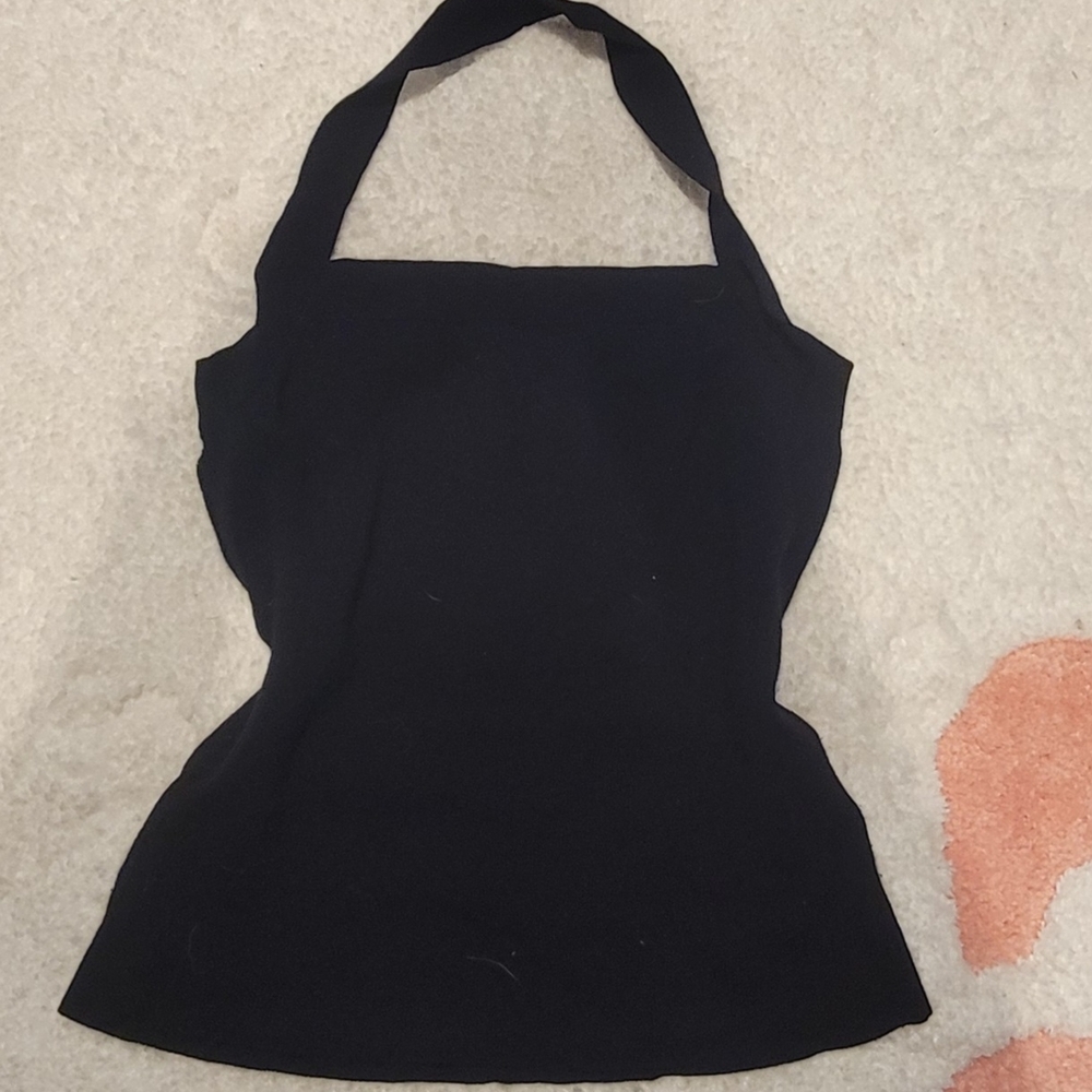 H&M Black Halter Tank Top